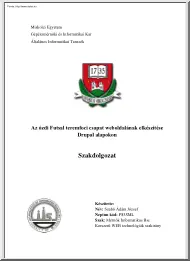 Szabó Ádám József - Az ózdi Futsal teremfoci csapat weboldalának elkészítése Drupal alapokon
