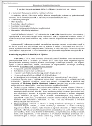 Marketing államvizsga tételek, 2007