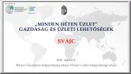 Bányai-Piszter - Svájc, Minden héten üzlet, Gazdaság és üzleti lehetőségek