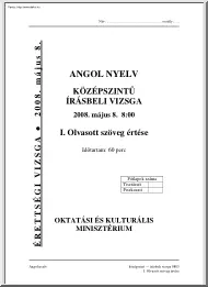 Angol középszintű írásbeli