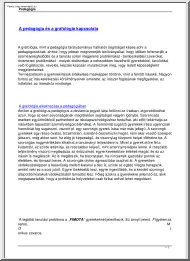 A pedagógia és a grafológia kapcsolata