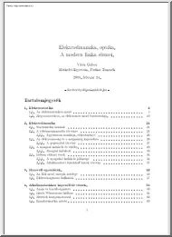 Vitéz Gábor - Elektrodinamika