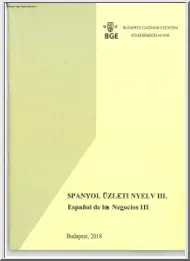 Spanyol üzleti nyelv III
