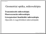 Vereb György - Geometriai optika