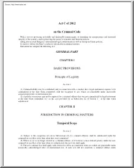 Act C of 2012 on the Criminal Code