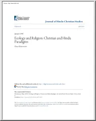 Klaus Klostermaier - Ecology and Religion, Christian and Hindu Paradigms
