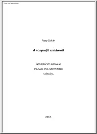 Papp Zoltán - A nonprofit szektorról