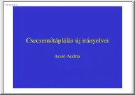 Arató András - Csecsemőtáplálás új irányelvei