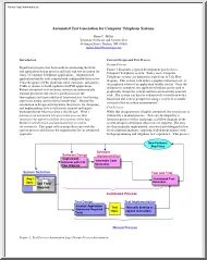 Brian C. Miller - Automated Test Generation for Computer Telephony Systems