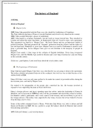 The history of England