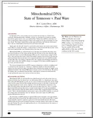 C. Leland Davis - Mitochondrial DNA, State of Tennessee v. Paul Ware