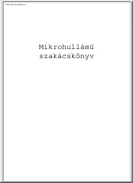 Mikrohullámú szakácskönyv