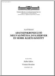 Aczél Kristóf - Adatszinkronizáció megvalósítása Java szerver és mobil kliens között