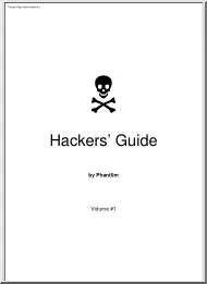 Phant0m - Hackers Guide Vol 1