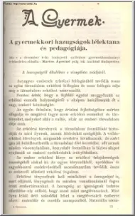 Martos Ágostné - A gyermekkori hazugságok lélektana és pedagógiája