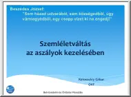 Kolossváry Gábor - Szemléletváltás