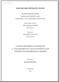 Bodor Mónika - A humán erőforrás