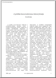 Fülöp Endre - A politikai konzervativizmus három formája