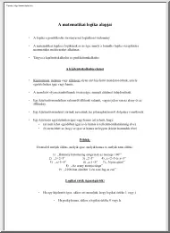 A matematikai logika alapjai