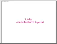 A kozmikus háttérsugárzás
