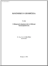 Dr. Bíró Péter - Kozmikus Geodézia I