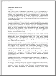 Operációs rendszerek I. tananyag