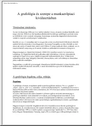 A grafológia és szerepe a munkaerőpiaci kiválasztásban