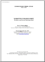 Dr. Miodrag Hitrec - Marketing paradigm