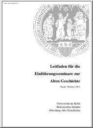 Leitfaden für die Einführungsseminare