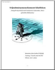 Biró Zsófia - Teljesítménymenedzsment felsőfokon
