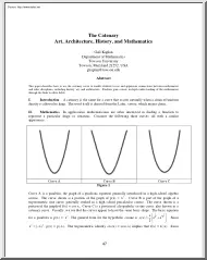 Gail Kaplan - The Catenary Art, Architecture, History, and Mathematics