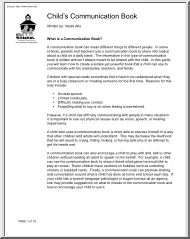 Nadia Mia - Childs Communication Book