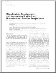 Helen V. Milner - Globalization, Development and International Institutions, Normative and Positive Perspectives