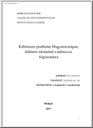 Hava Erzsébet - Kábítószer