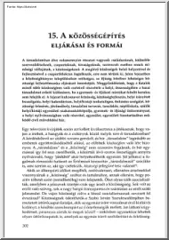 A közösségépítés eljárásai és formái