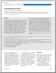 Lin-Xu-Qu - Bronchiectasis in China