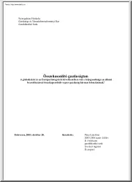 A globalizáció és az EU következtében van-e létjogosultsága az állami gazdasági beavatkozásnak