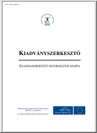 Kiadványszerkesztő, szakmaismertető információs mappa