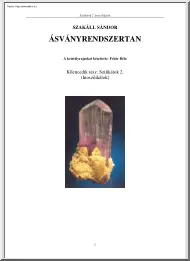 Szakáll Sándor - Ásványrendszertan