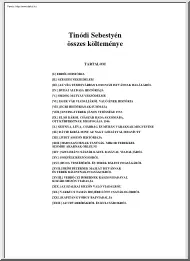 Tinódi Sebestyén összes