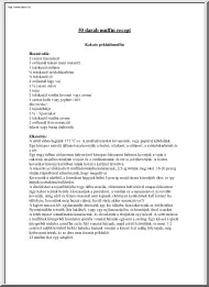 50 darab muffin recept