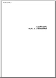 Nagy Gusztáv - Drupal 7 alapismeretek