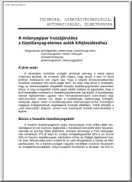 Bánhegyiné Dr. Tóth Ágnes - A műanyagipar hozzájárulása a tüzelőanyag-elemes autók kifejlesztéséhez