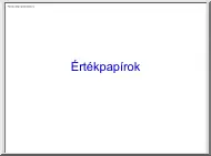 Értékpapírok, kötvények