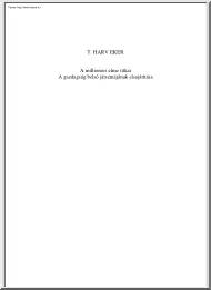 T. Harv Eker - A milliomos elme titkai