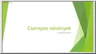 Cserepes dísznövények, Levelükkel