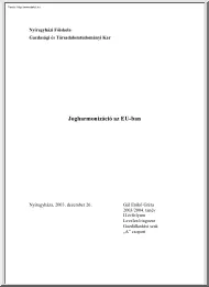 Gál Enikő Gréta - Jogharmonizáció