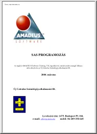 SAS programozás