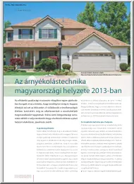 Az árnyékolástechnika magyarországi helyzete 2013-ban