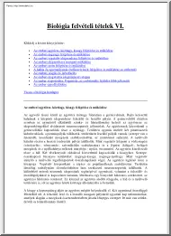 Biológia felvételi tételek VI., 1999